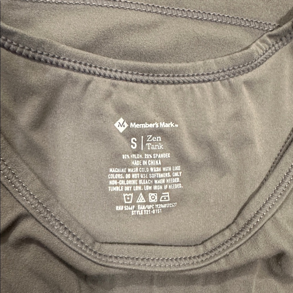 Gray Racerback Tank Top - Picture 3 of 3